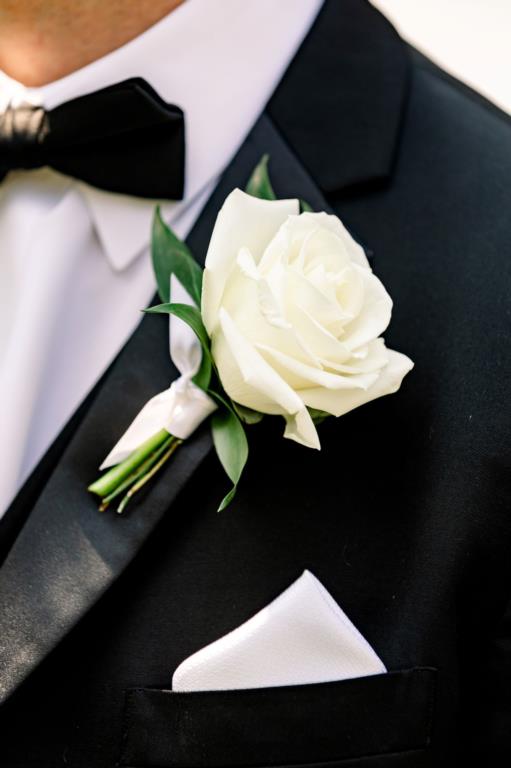 White Rose Boutonniere